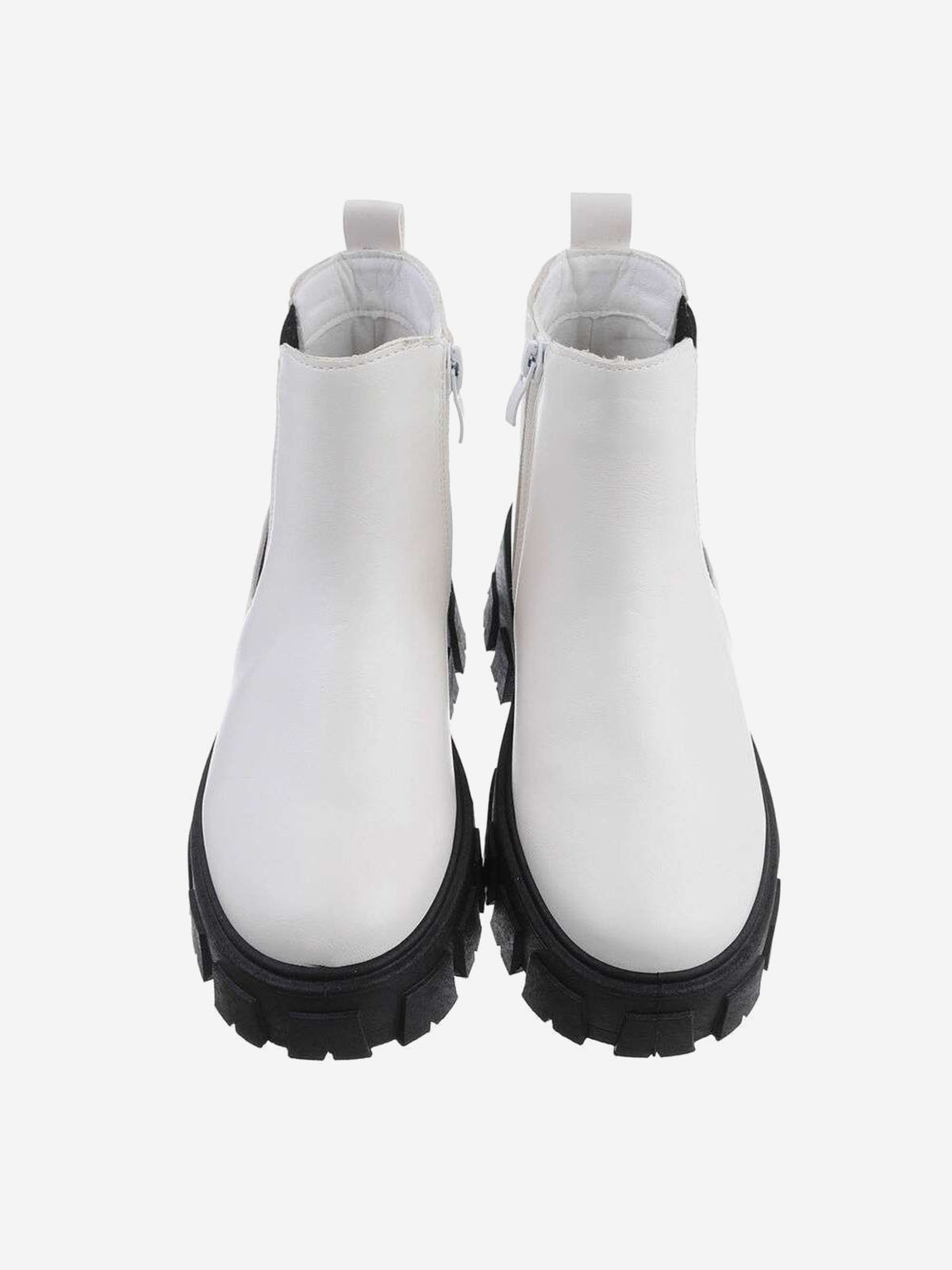 Platforminiai baltos spalvos moteriški auliniai batai