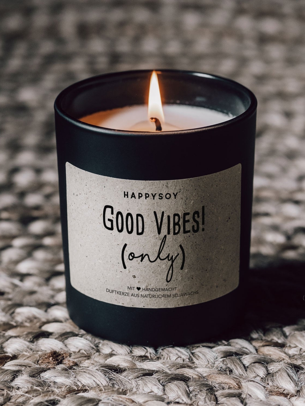 Kvapni sojų vaško žvakė „Good vibes (only)!“, 220g