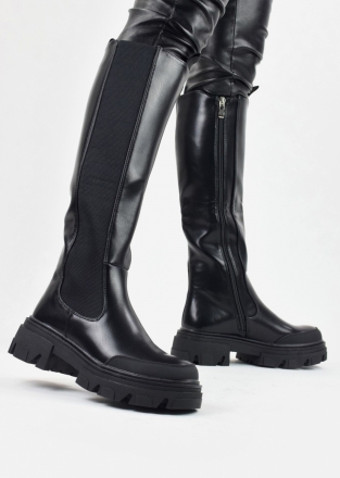 "Chelsea" women's high boots in black