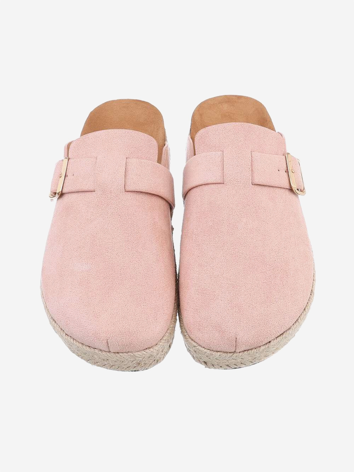 Women's slippers with a thick sole in pink