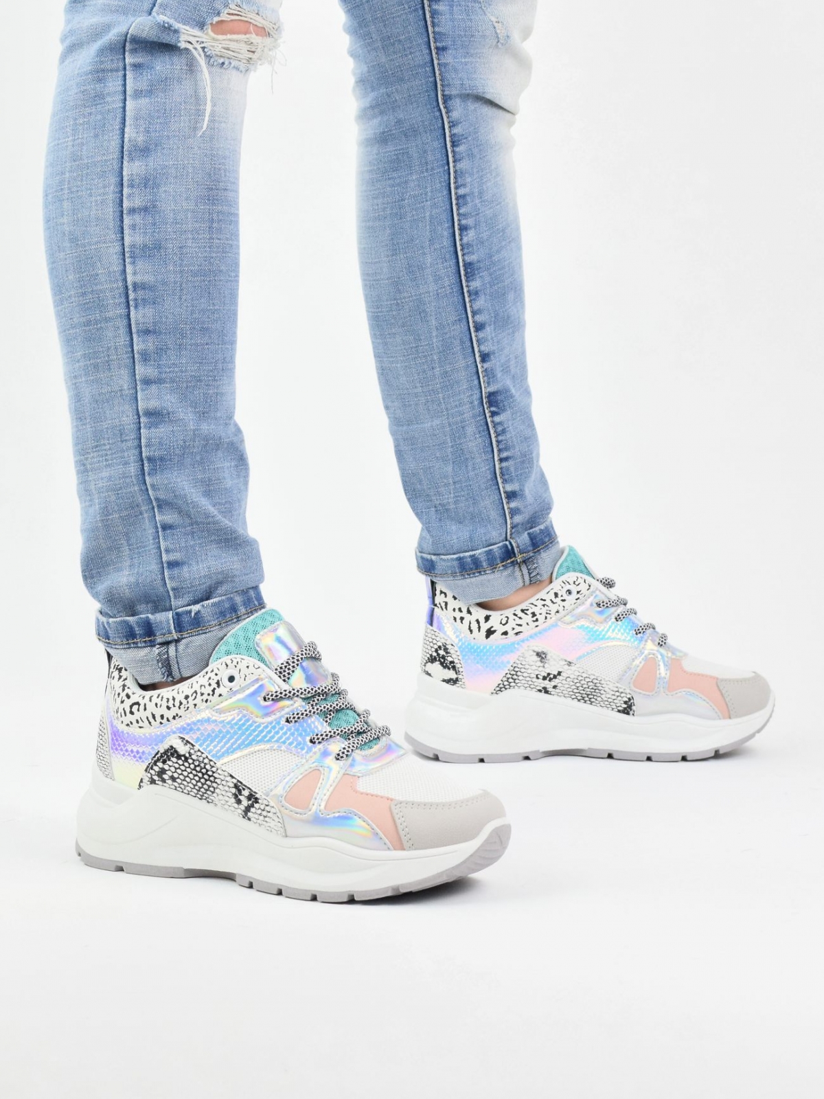 Exclusive design women's sneakers in different patterns