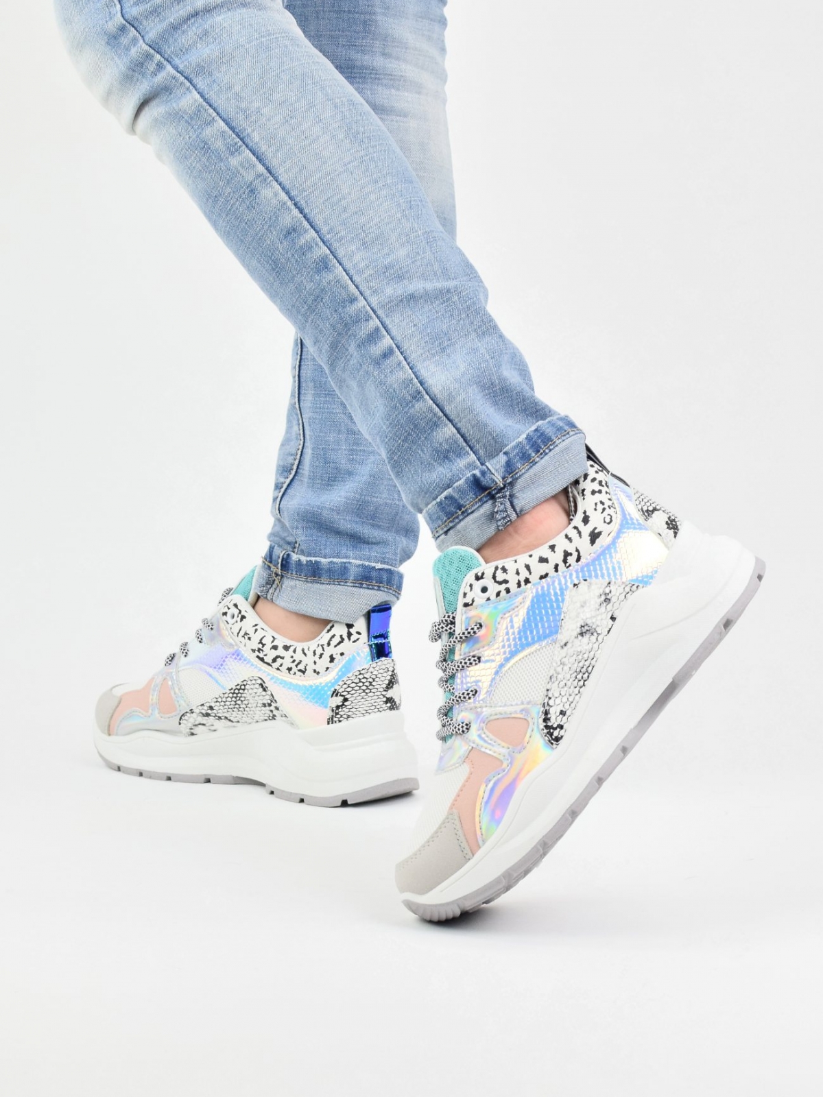 Exclusive design women's sneakers in different patterns